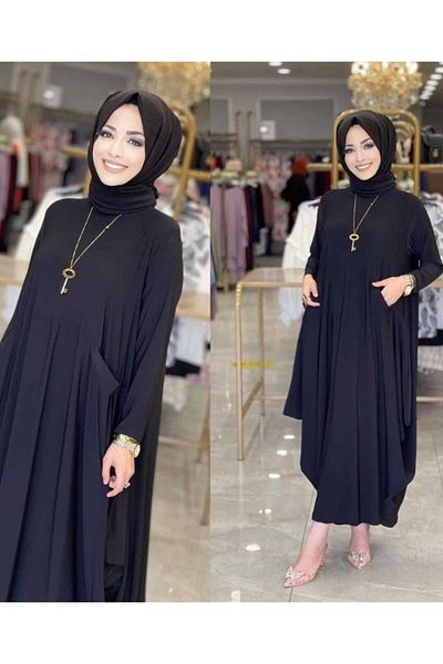 MODAMÜNASİP Wonderful Bodrum Dress with Side Ear Pockets