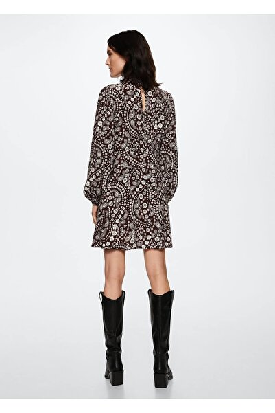 MANGO Woman Desenli Dökümlü Elbise