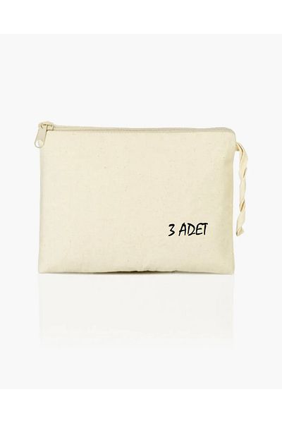 İDİL Τσάντα Raw Clutch Bag Unisex - 3 Τεμάχια Μπεζ