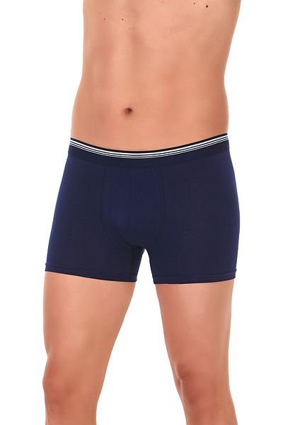 YILDIZ Σετ μπόξερ ανδρικής Lycra Navy Blue 3 τεμ
