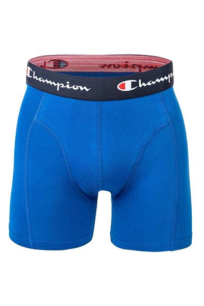 Champion Herren Boxershorts, 2er Pack - Baumwolle, Logobund, einfarbig