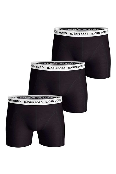 Björn Borg BJÖRN BORG Herren Boxershorts 3er-Pack – Baumwoll-Stretch- und Logobund