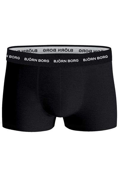 Björn Borg BJÖRN BORG Herren Trunks, 3er Pack - Unterhose, Shorts, Baumwolle, Logobund, einfarbig