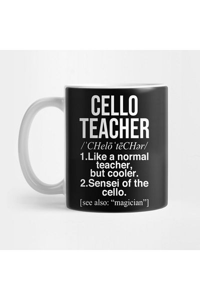 Pixxa Cello Teacher Mug
