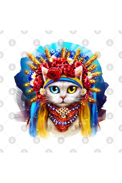 Pixxa Ukrainian Cat Mug Cup