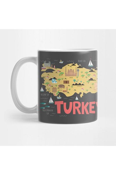 Pixxa Türkiye Map Mug