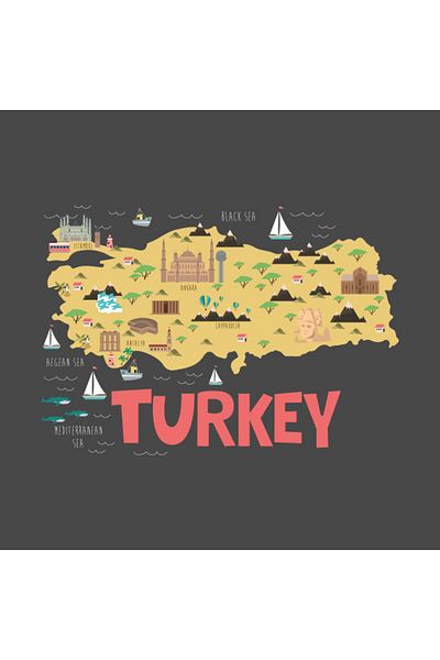 Pixxa Türkiye Map Mug
