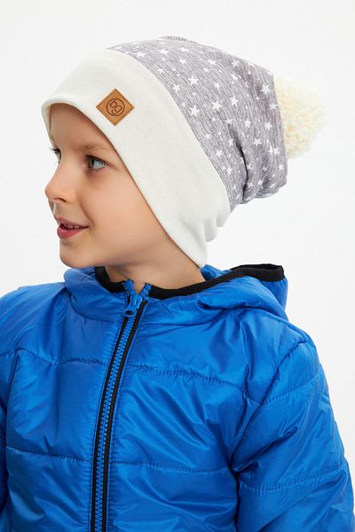 Babygiz Boys Girls Baby Kids Pompom Beanie Soft Double Layered 100% Natural Cotton