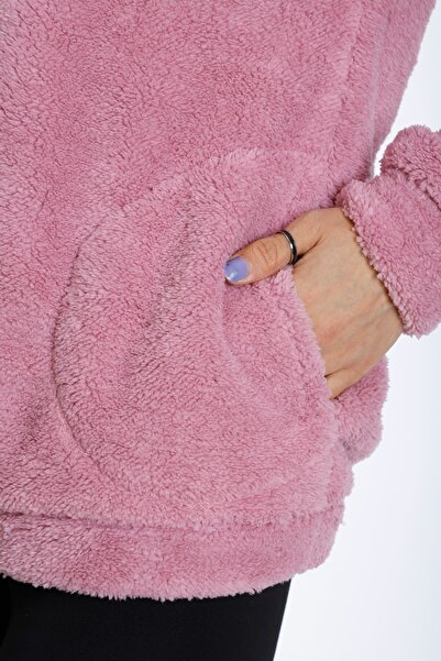 brntekstil Welsoft Plush Jacket Hooded Fleece Zippered