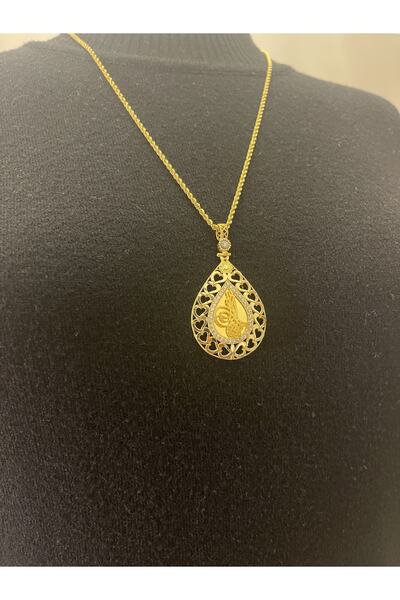 Üresinler Kuyumculuk 8 Ayar Altın Tuğralı Kolye Seti