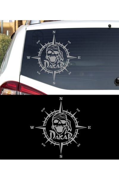 Melek Pazarı ملصق سيارة داكار بوصلة للطرق الوعرة مقاس 40 × 40 سم