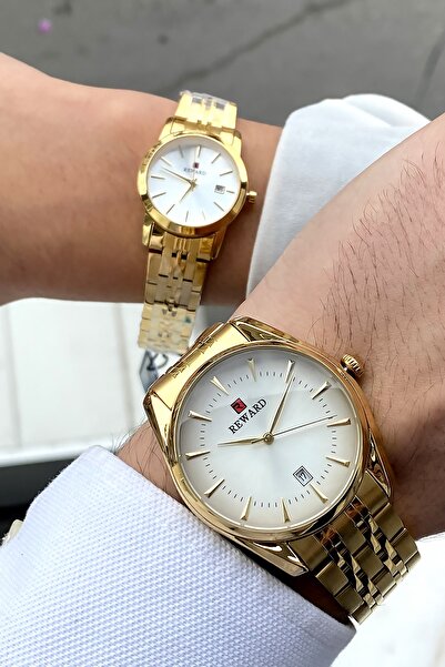 Reward Orijinal Marka 24 Ay Garantili Su Geçirmez Çelik Sevgili Çift Saati Ku...