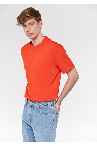 Mavi Κόκκινο μπλουζάκι Basic με τσέπες Loose Fit / Loosely Comfortable Cut 066248-70481