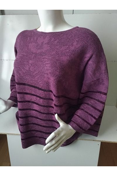 anne moda ankara Tricotaj cu jumatate de mânecă stralucitoare marime mare Buluz