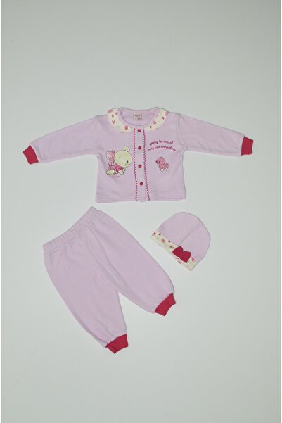 Baby Slon Kids Clup Mevsimlik Şapkalı Köpekli Civcivli Kız Takım