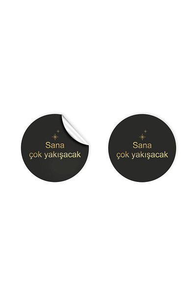anka design Sticker Coated 4x4 cm 48 Pieces It Will Look Great on You