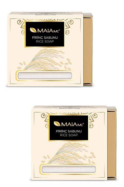 Maia mc Blackhead Rice Soap - 150 Gr.X 2 Pcs Acne Healing