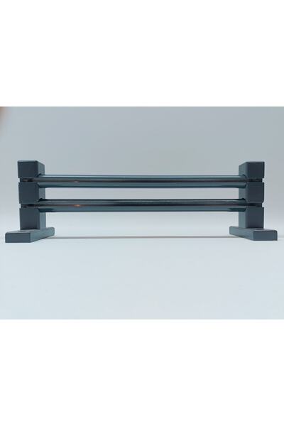 BeSe HOME Çift Raylı Çetray Rustik 350 Cm Perde Askısı Perde Kornişi