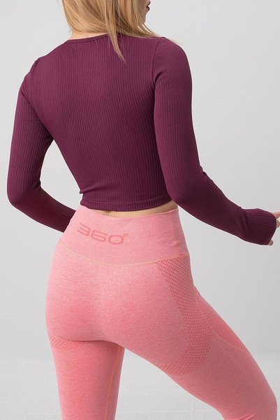kingspearl Seamless Long Sleeve Ribbed Bustier