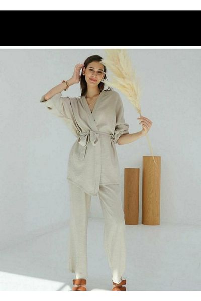Budi Double Kimono Set with Sash Detail