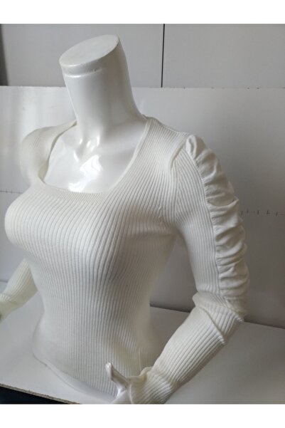 anne moda ankara 36 розмір, квадратний виріз, деталізовані рукави, стильний трикотажний боді