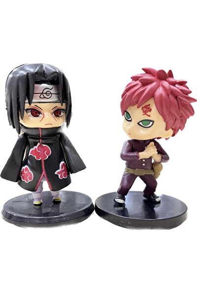 RMC Design Anime Naruto Shippuden Gaara & Itachi Uchiha 10 Cm Pvc Aksiyon Fig...