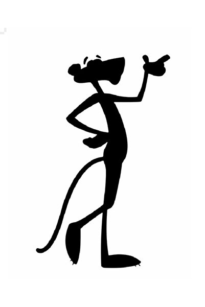 EYBA STİCKER ملصق النمر الوردي الأسود