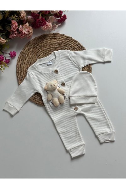 momowiki Baby Rompers with Teddy Bear Accessories