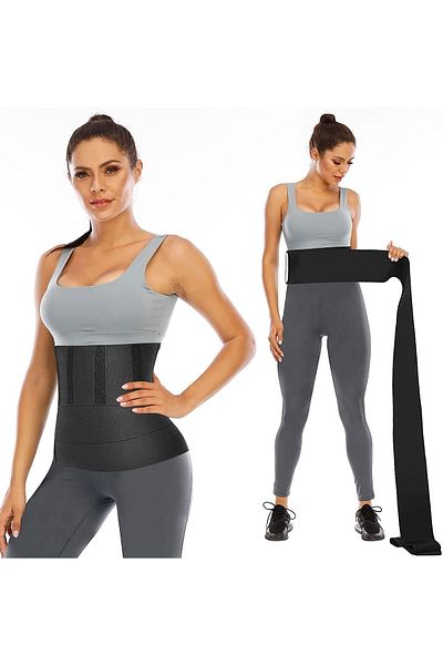 Fitsauna Fitbelt Slimming Firming Waist Wrap Hourglass Image Wrap Waist Corset