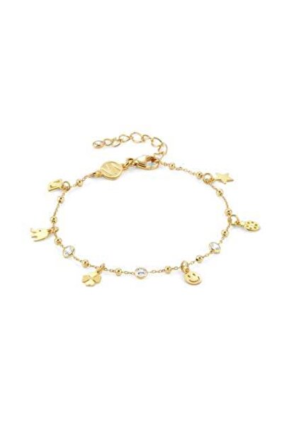 NOMİNATİON Melodıe Bracelet Ed, Happy In 925 Silver And Cz (085_mixed Luck Ye...