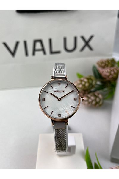Vialux Elegant Wicker Women's Wristwatch 28mm 5 Atm Waterproof