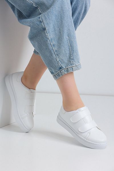 ALTUNTAŞ Μοντέλο Unisex Velcro Outdoor Sneaker - Λευκό