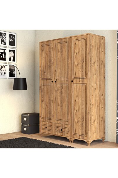 Moxen Mobilya Dbc2 Çekmeceli 3 Kapılı Dolap