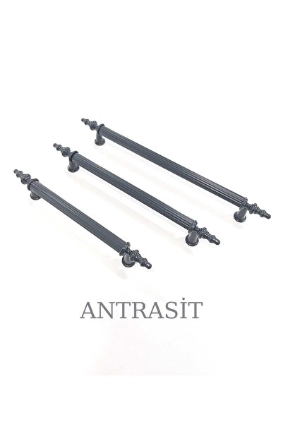 ARON Asos Kulp (ANTRASİT) 96mm Mobilya Vestiyer Çekmece Tv Ünite Mutfak Dolap Kapak Kulpu 9,6cm