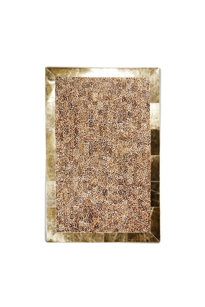 Dericibey Leopar Desenli Dana Derisi Patchwork Halı