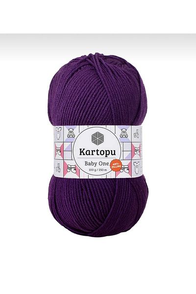 Kartopu Baby One 5 Pieces Hand Knitting Thread K721 Purple
