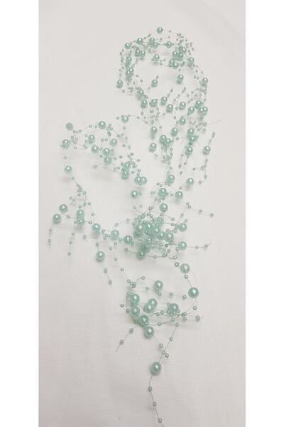 FdayAksesuar Ποικιλία από χάντρες: Πολύχρωμο μπλε μαργαριταρένιο κρεμαστό φωτ...