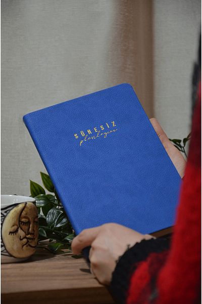 CoNotes 13×21 Cm Leather Thread Stitching Undated Agenda/Undated Planner