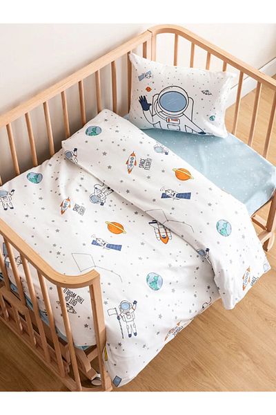 LCW HOME Cotton Patterned Baby Duvet Cover Set