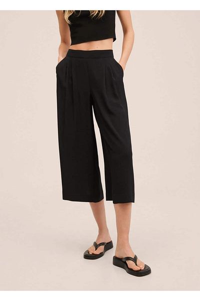 MANGO Woman Pantaloni culotte fluidi
