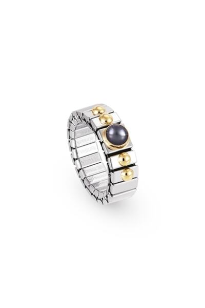 NOMİNATİON Extensıon Ring (s) In Stainless Steel With 18k Gold And 1 Stone (0...