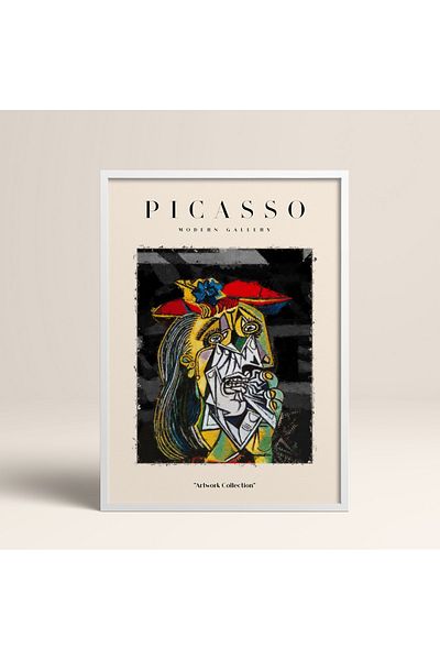 HOMEPACK Επιτραπέζιο έργο τέχνης Picasso Modern Gallery Abstract Artwork Collection με κορνίζα