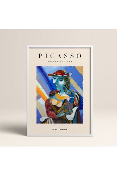 HOMEPACK Επιτραπέζιο έργο τέχνης Picasso Modern Gallery Abstract Artwork Collection με κορνίζα