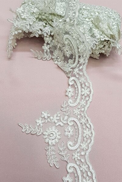 FdayAksesuar Panglică decorativă Accesoriu Cremă dantelă French Guipure – Pan...