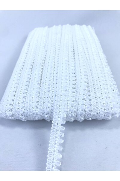 FdayAksesuar Panglică decorativă de 5 metri, albă, cu un singur rând, pentru ...