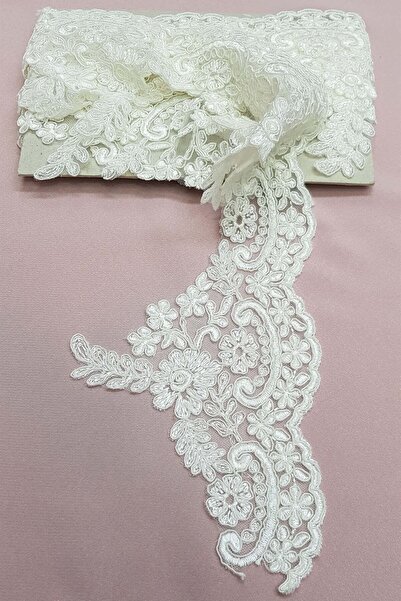 Generic Brand Panglică decorativă Accesoriu Cremă French Guipure dantelă – Pa...
