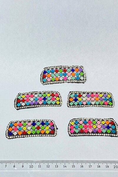 FdayAksesuar Accesoriu bandă decorativă, aplicație dreptunghiulară colorată, ...