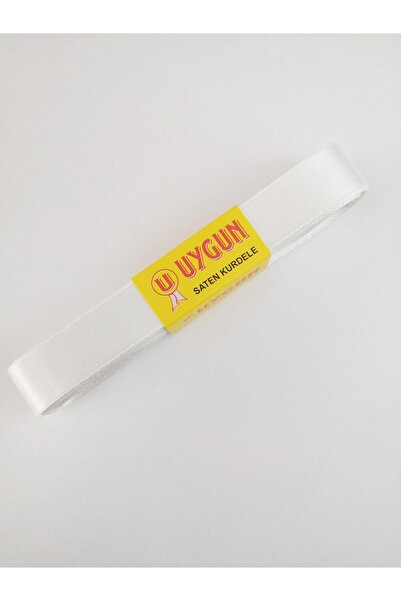 FdayAksesuar Διακοσμητική Κορδέλα Αξεσουάρ Λευκού Χρώματος Σατέν Κορδέλα--104...