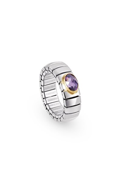 NOMİNATİON Extensıon Ring (s) In Stainless Steel With 18k Gold And Cubic Zirc...