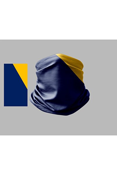 Buffalo أصفر كحلي تصميم راكب الدراجة النارية متعدد الأغراض طوق الرقبة في الهو...